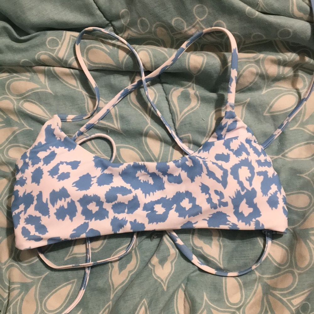 Cheetah print bikini top
